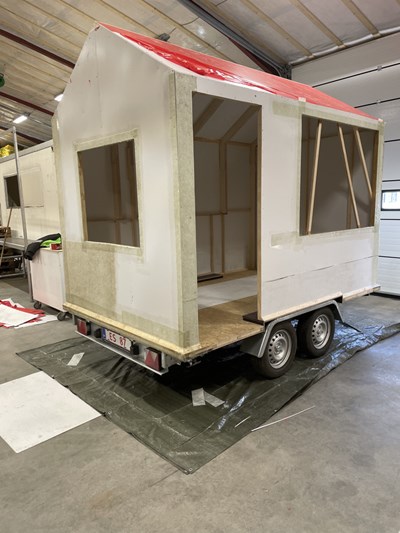 Under produktion, Kornets hus - mobilt på trailer