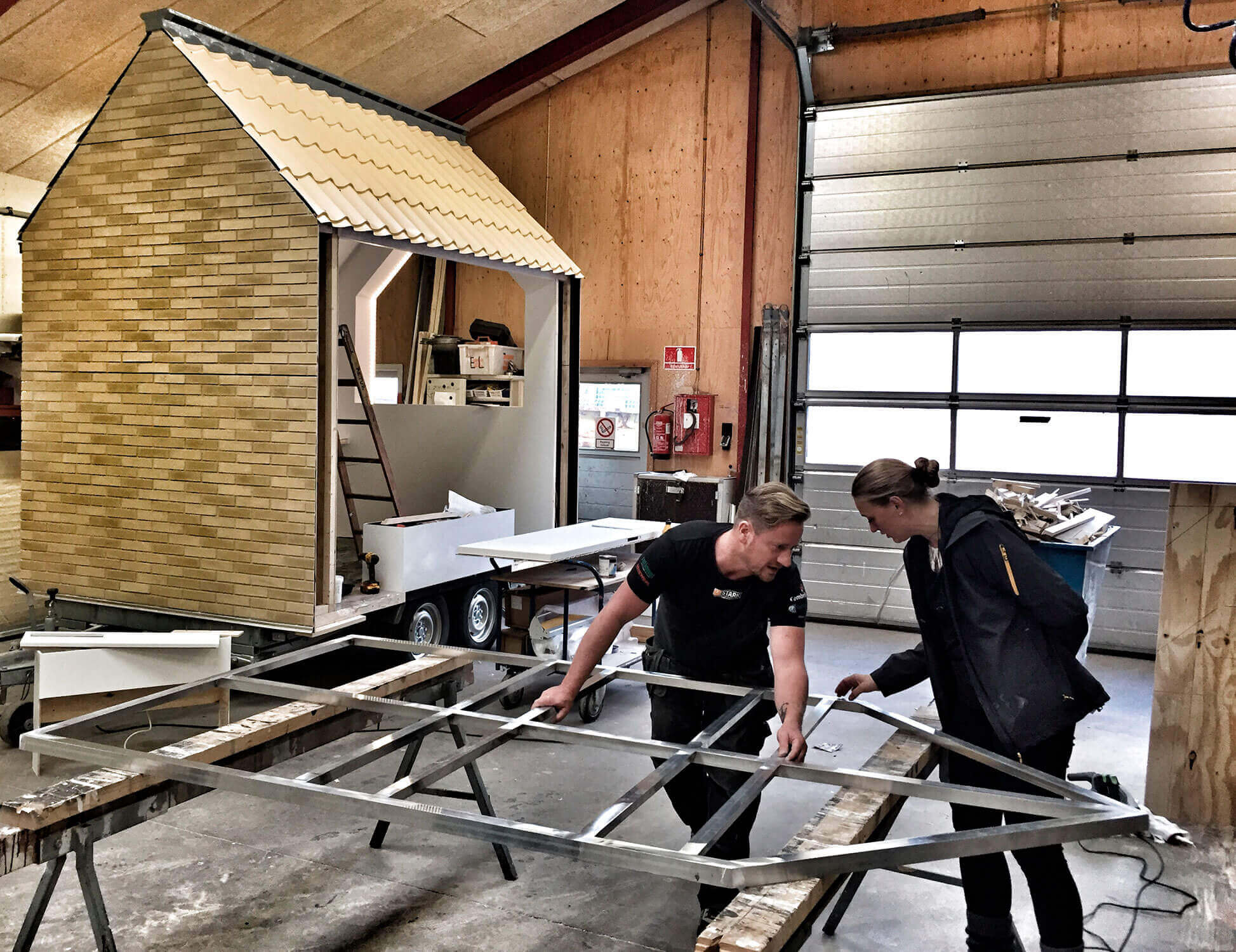 Århus Uni Studie Vogn, under bygning